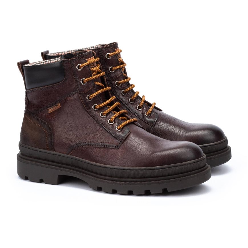 Men's Pikolinos OURENSE Ankle Boots Brown | NZ H87A953